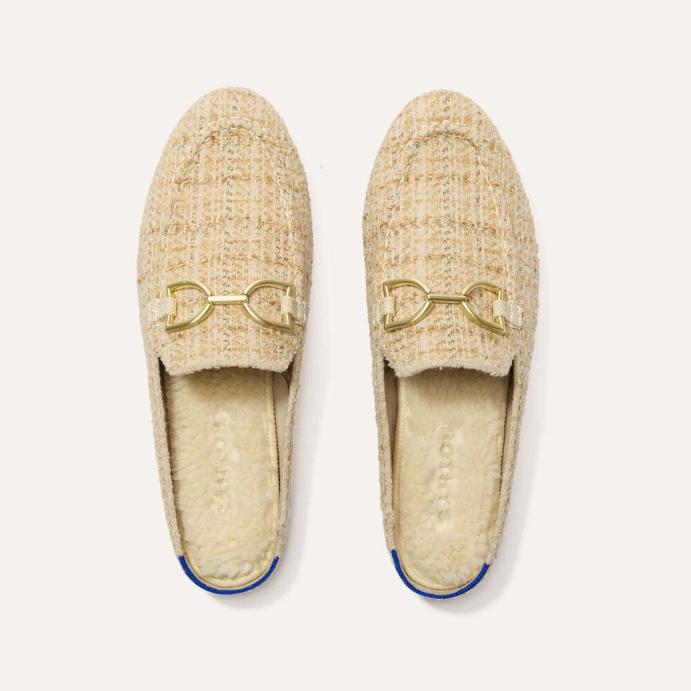 Rothy's The Cozy Bit Loafer Mule - Moonlit Tweed Size 8